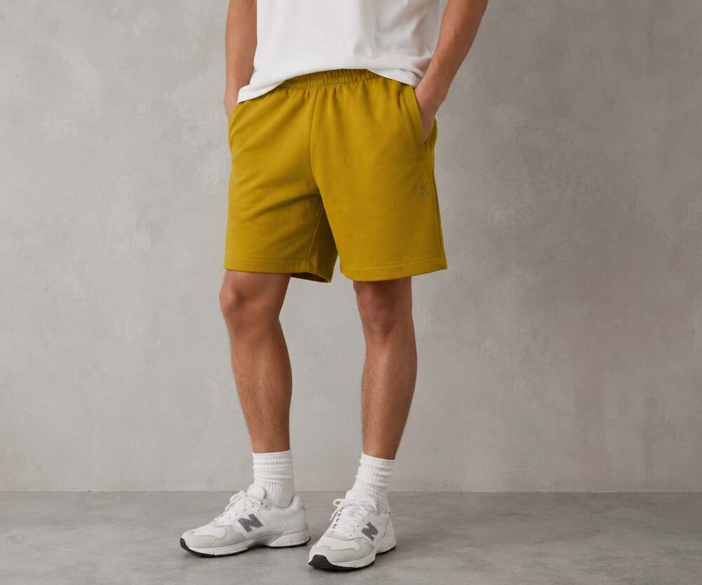 Calvin Klein Mustard Yellow Sweat Shorts Size S